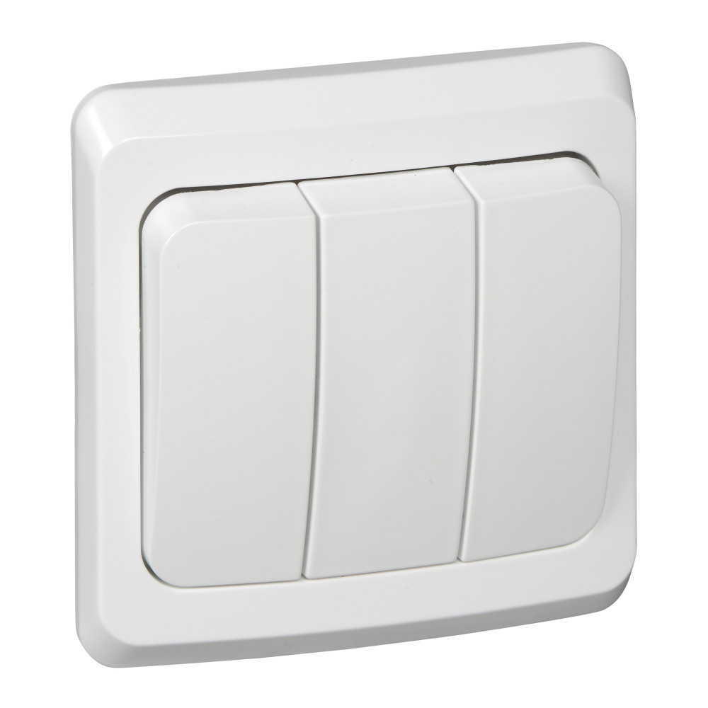 Изображение товара Systeme Electric Этюд Бел Выключатель 3-клавишный