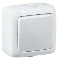 Изображение товара Hegel Альфа IP44 наруж Белый ВА16-261 Переключатель 1-клавишный, брызгозащищенный