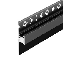 Изображение товара ARH-PLINTUS-FANTOM-2000 BLACK — алюминиевый профиль для светодиодной ленты, 2000 мм