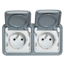 Изображение товара Legrand Plexo Серый Монтажная коробка 2-ая для наружного монтажа,горизонтальная,IP55. Изображение товара Legrand Plexo Серый Монтажная коробка 2-ая для наружного монтажа,горизонтальная,IP55.