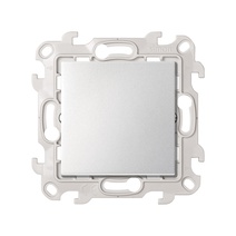 Изображение товара Simon 24 Алюминий Переключатель (проходной) с подсветкой 10AX 250В~ 4