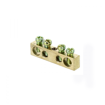 Изображение товара EKF PROxima Шина PEN "ноль-земля" (6х9мм) 4 отверстия латунь крепеж по центру.