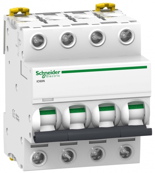 Изображение товара Автоматический выключатель Schneider Electric Acti 9 iC60N 4P 0,5A (C) с Visi Trip