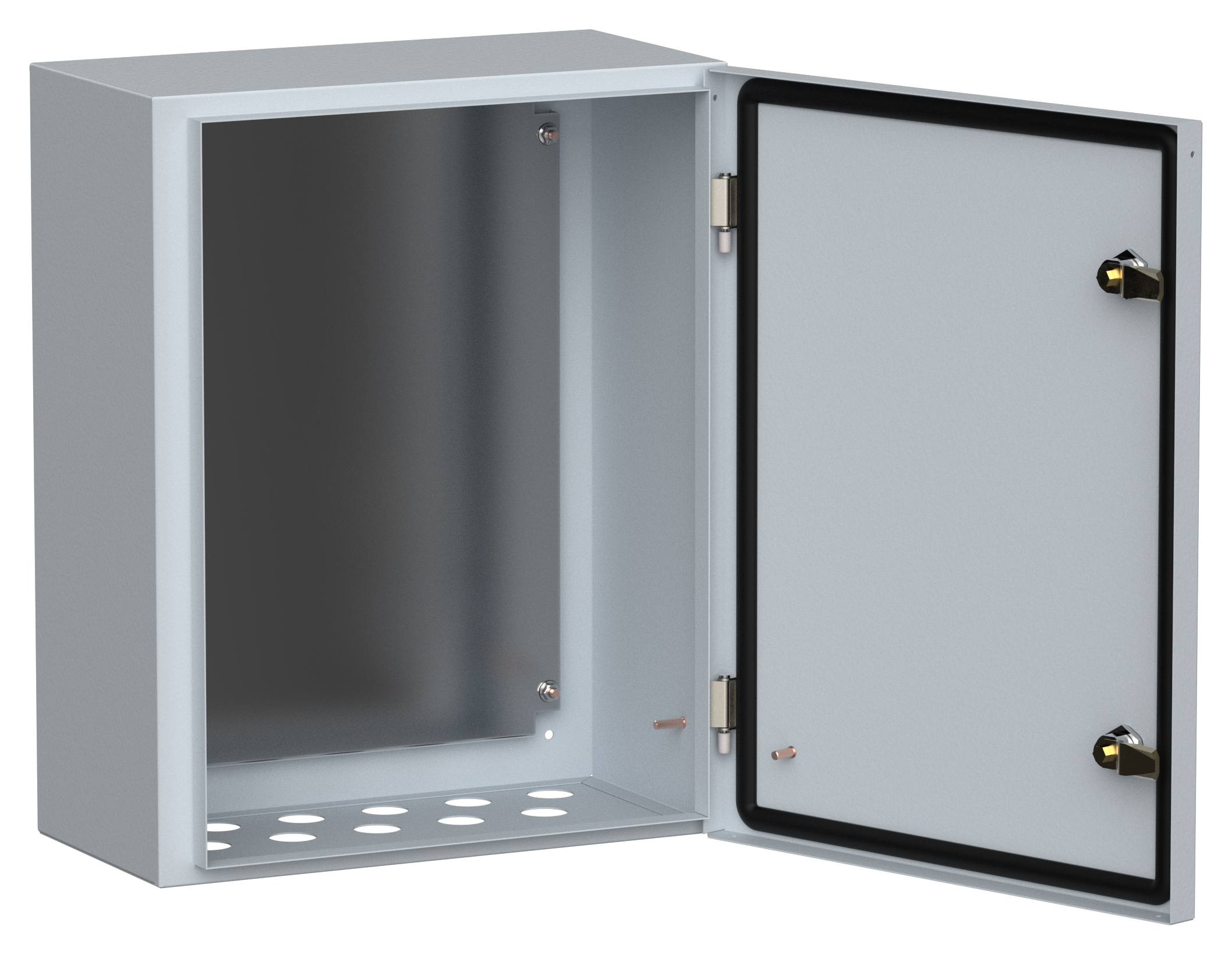 Изображение товара Корпус IEK ЩМП-2-0 Сварной металлический корпус с монтажной платой IP54 500х400х220 мм