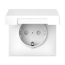 Изображение товара Systeme Electric ArtGallery Лотос Розетка с заземл. со шторк. с крышкой, 16А, IP20, механизм