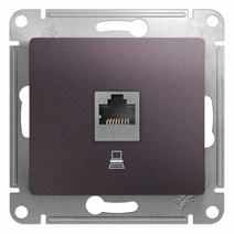 Изображение товара Systeme Electric Glossa Сиреневый туман Розетка компьютерная RJ45 кат.5E