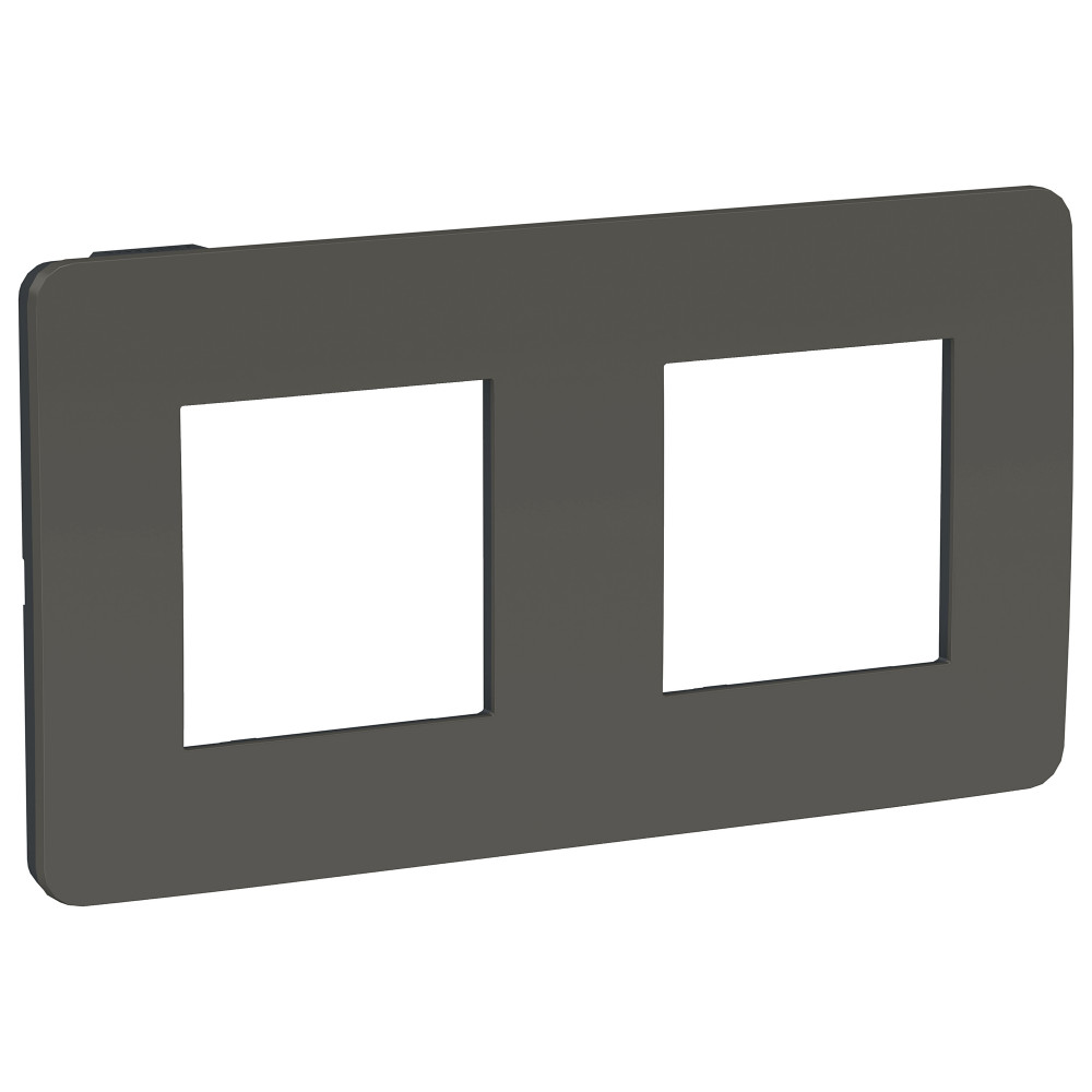 Изображение товара UNICA STUDIO рамка 2-ная дымчато-серая/антрацит