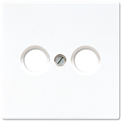 Изображение товара JUNG LS 990 Белая Накладка TV-FM розетки