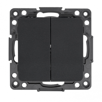 Изображение товара EKF PROxima Стокгольм Черный Выключатель 2-кл, 10А.