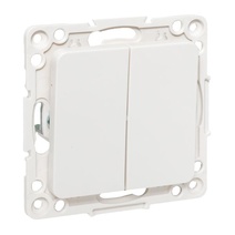 Изображение товара EKF PROxima Стокгольм Белый Выключатель проходной 2-кл, 10А, винт.клеммы.