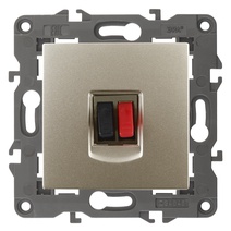 Изображение товара ЭРА Elegance 14-3111-04 аудио розетка IP20 шампань