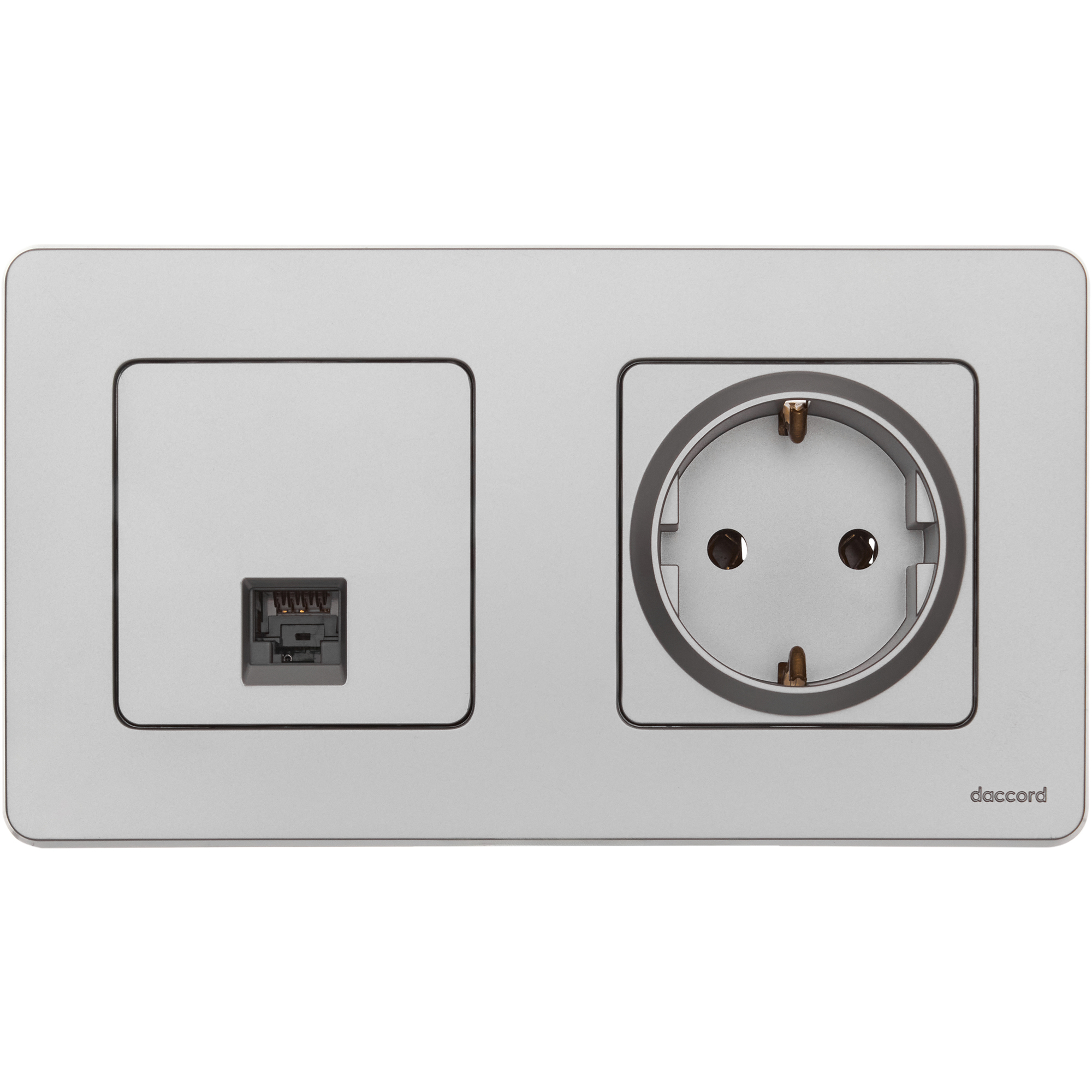 Изображение товара Информационная розетка RJ45 Cat 5e Inspiria, алюминий, Legrand/Daccord