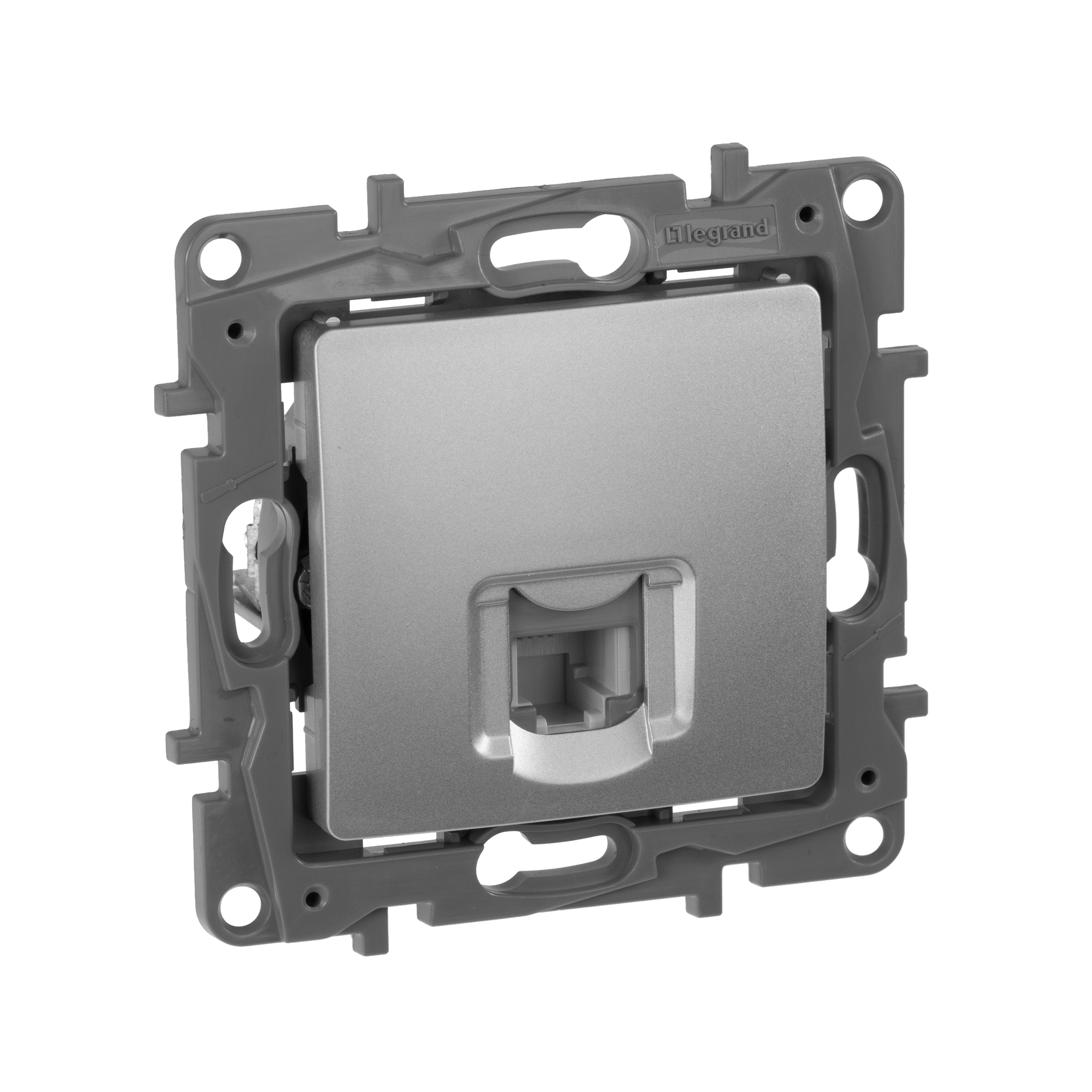 Изображение товара Legrand Etika Алюминий Розетка телефонная (RJ11).