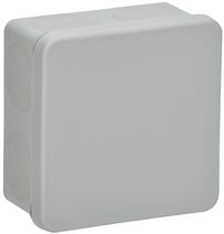 Изображение товара IEK Коробка расп. КМ42435 о/п 80х80х40мм IP67 8 вв. серая