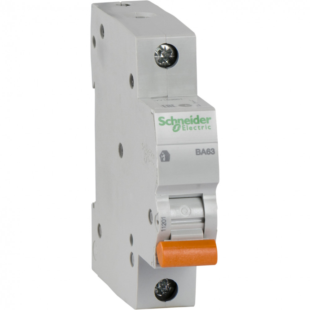 Изображение товара Schneider Electric Домовой ВА63 Автоматический выключатель 1P 6A (C) 4.5kA