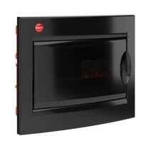 Изображение товара DKC RAM base Щиток встраиваемый с дверцей 12 мод.,IP41, черный, с клеммным блоком 63А