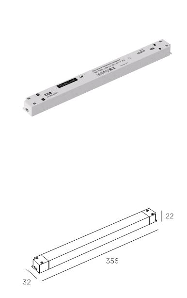 Изображение товара Technolight Блок питания линейный 48В 240Вт 5А