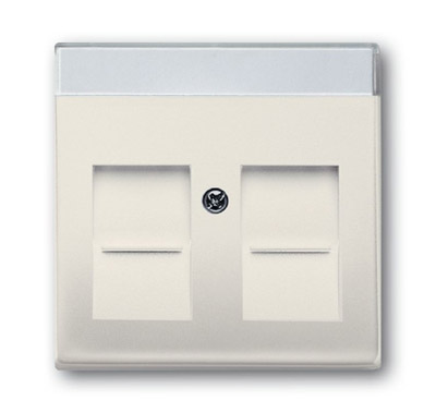 Изображение товара ABB BJB Basic 55 Беж Плата центральная для коммуникац розеток 0211 с суппортами 18**