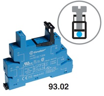 Изображение товара Finder Розетка с винтовыми клеммами (с зажимной клетью) для реле 41 серии; питание 24В АС/DC; в комплекте пластиковая клипса; опции: LED