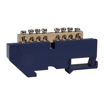 Изображение товара КЭАЗ Шина нулевая с изолятором OptiKit BB-D-N-DIN-8-6х9-синий.