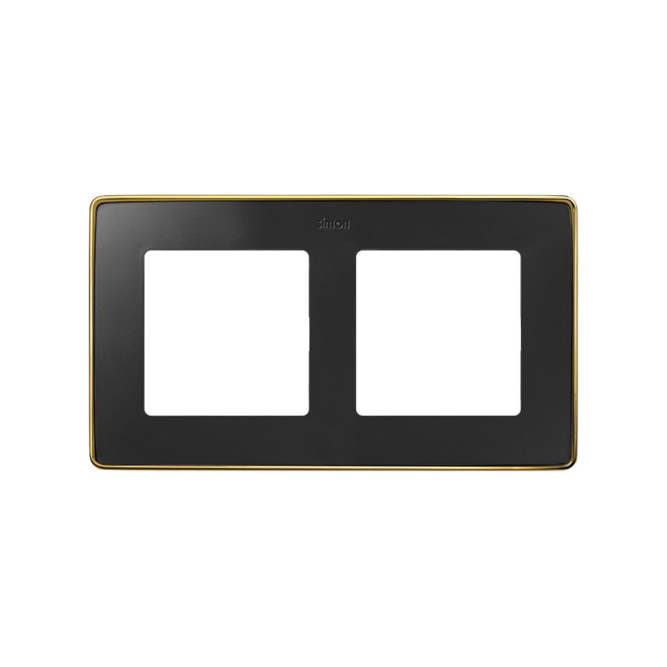 Изображение товара Simon 82 Detail Графит крепление для кабель каналов безвинтовое 2 поста 164x93x8 мм