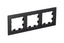 Изображение товара Systeme Electric AtlasDesign Nature Металл оникс Рамка 3-ая