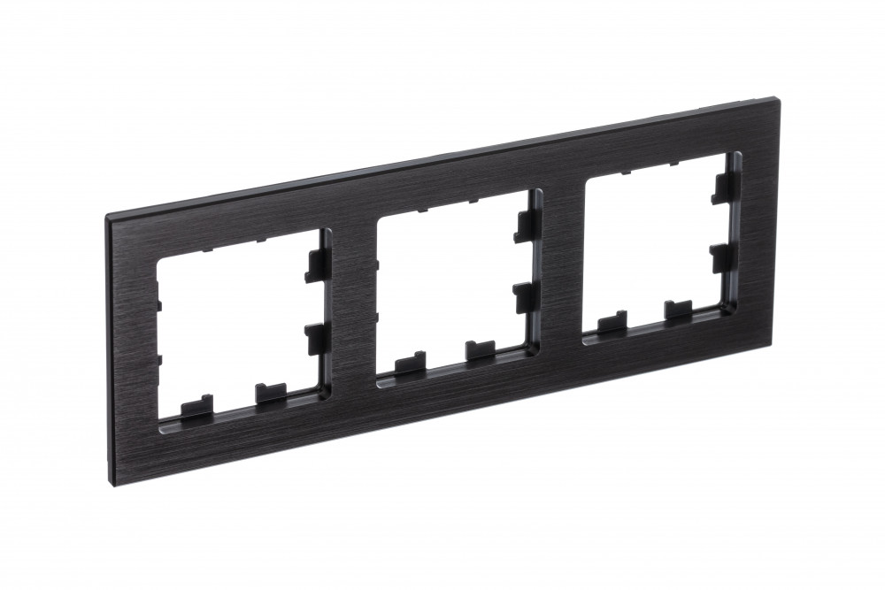 Изображение товара AtlasDesign Nature Черный Оникс 3-постовая рамка