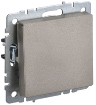 Изображение товара IEK BRITE BASE Шампань Выключатель 1-кл самовозвратный 10А ВС10-1-4-БрШ