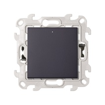 Изображение товара Simon 24 Графит Одноклавишный переключатель с подсветкой Push&Go