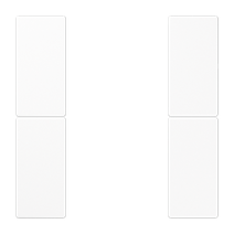 Изображение товара JUNG KNX Белый комплект накладок на кнопочный модуль 2гр