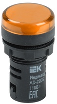 Изображение товара IEK Лампа AD22DS(LED)матрица d22мм желтый 24В AC/DC