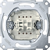 Изображение товара Schneider Electric Merten Механизм QuickFlex Выключателя 2-клавишного сх.1+1, 10AX