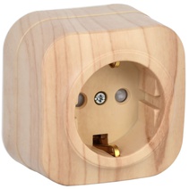 Изображение товара IEK GLORY РСш20-3-ХС Розет. 1-ая с з/к и з/ш о/у 16А GLORY сосна