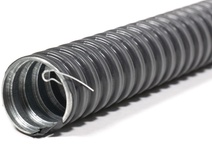 Изображение товара ГОФРОМАТИК (ЗЭТАРУС) Металлорукав в ПВХ изоляции МРПИ НГ  18  (50 м/уп.) черный с протяжкой ЗЭТАРУС
