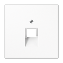 Изображение товара JUNG LS 990 Белая Накладка 1-ой наклонной ТЛФ/комп розетки