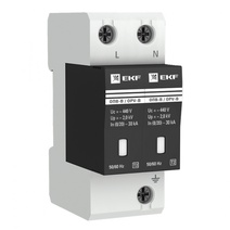 Изображение товара EKF Proxima ОПВ-B 2P 30кА 400В УЗИП для защиты от перенапряжений