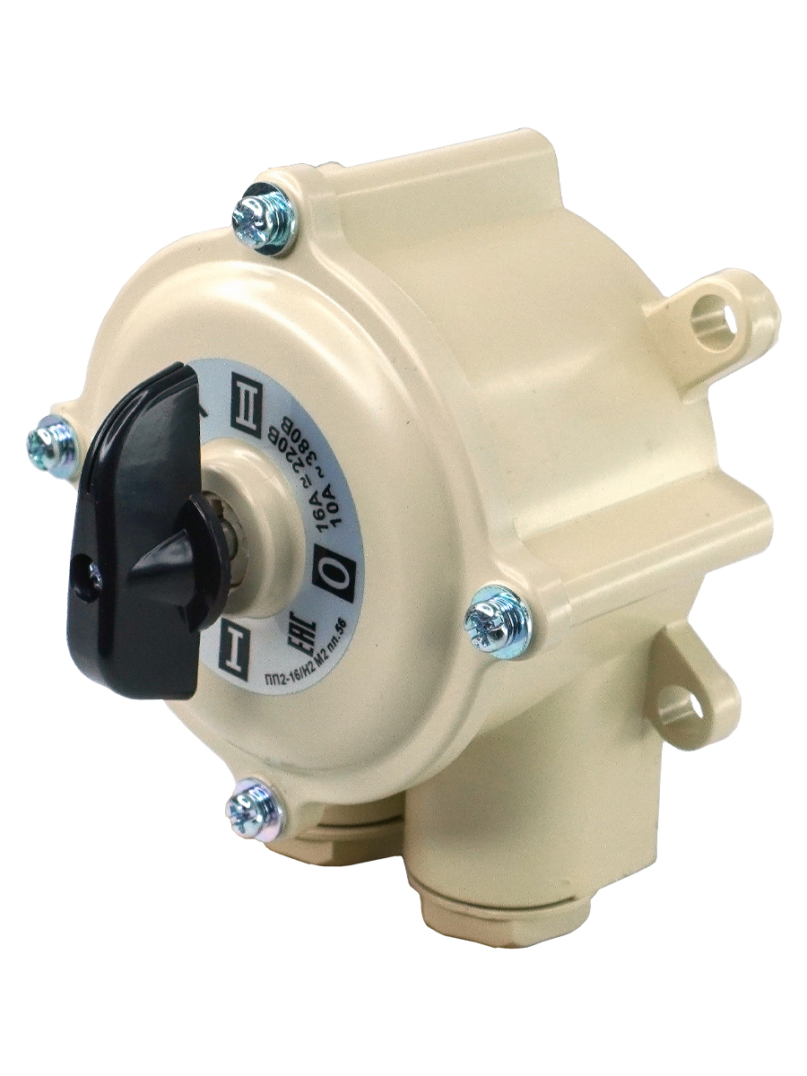 Изображение товара Электротехник ПП 2-16/Н2 М2 пл. 56 (16А, пластмассовый корпус, IP56), переключатель пакетный  (ЭТ)