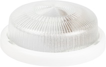 Изображение товара ЭРА Светильник НБО 05-100-001 с ободком Рондо пластик/стекло IP44 E27 max 100Вт круг белый