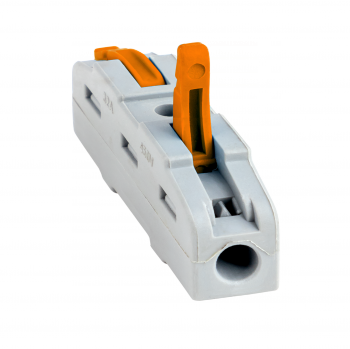 Изображение товара EKF PROxima Строительно-монтажная клемма СМК 222-421 проходная 1 полюс 0,08-4мм2 (25шт.).
