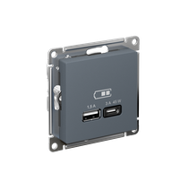 Изображение товара Systeme Electric AtlasDesign Грифель USB Розетка A + тип-C 45W высокоскор.заряд. QC,PD, мех.
