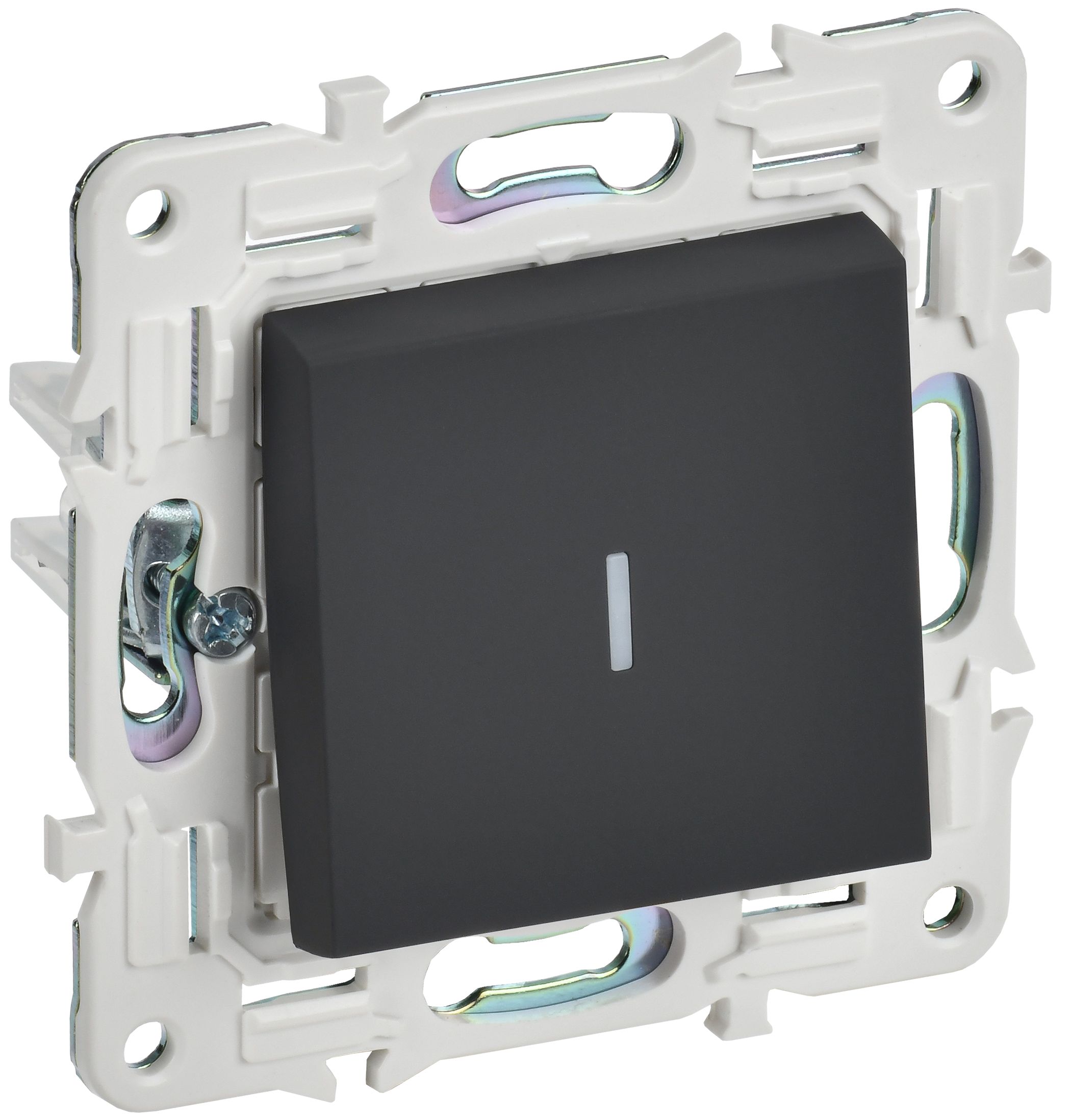 Изображение товара IEK SKANDY Графит Выключатель 1-клавишный с индикацией 10А SK-V07G