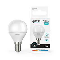 Изображение товара Gauss Лампа Elementary Шар 10W 730lm 4100K Е14 LED