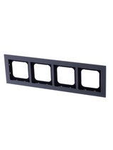 Изображение товара Рамка ABB Axcent 4-постовая металл-платина для скрытого монтажа