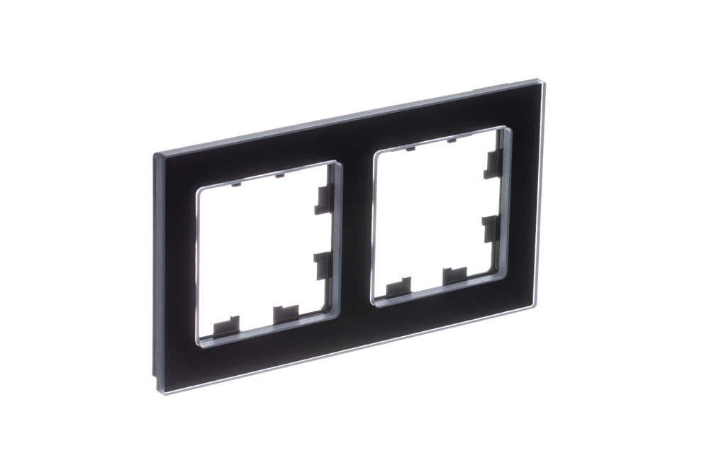 Изображение товара Systeme Electric AtlasDesign Nature Натуральное стекло Черный Рамка 2-ая