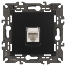 Изображение товара ЭРА Розетка Elegance 14-3107-05 информационная RJ45 IP20 антрацит