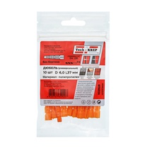 Изображение товара Tech-Krep Дюбель универсальный 6х37 (полипропилен) (10 шт) - пакет