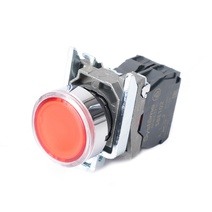 Изображение товара Кнопка SB4 Systeme Electric с подсветкой 22 мм красная металл