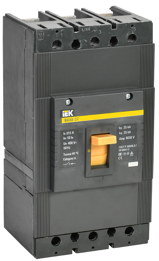 Изображение товара IEK KARAT ВА88-37 3P 315А 35кА - автоматический выключатель, 400В