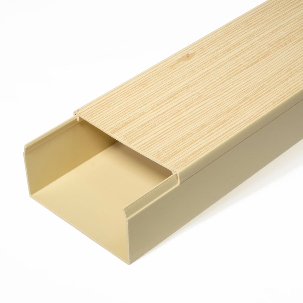 Изображение товара Промрукав Кабель-канал сосна 2-й замок в п/э 80х40 (12 м/уп)