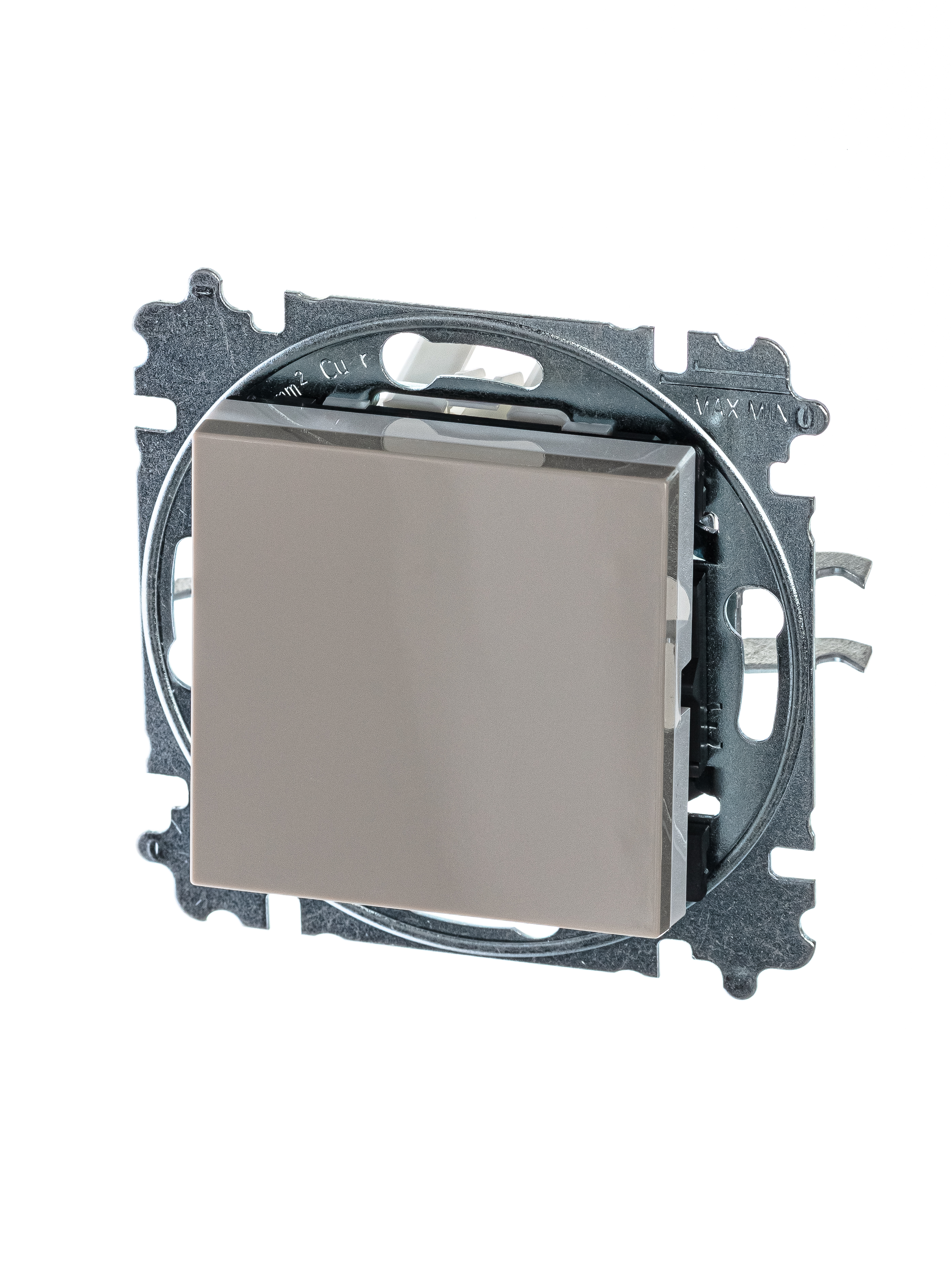 Изображение товара ABB EPJ Levit кофе макиато - 1-клавишный перекрестный выключатель, белый